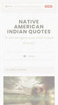 Mobile Screenshot of nativeamericanindianquotes.com